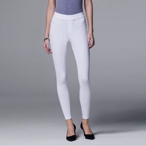 Simply Vera Vera Wang Denim Leggings white 1X